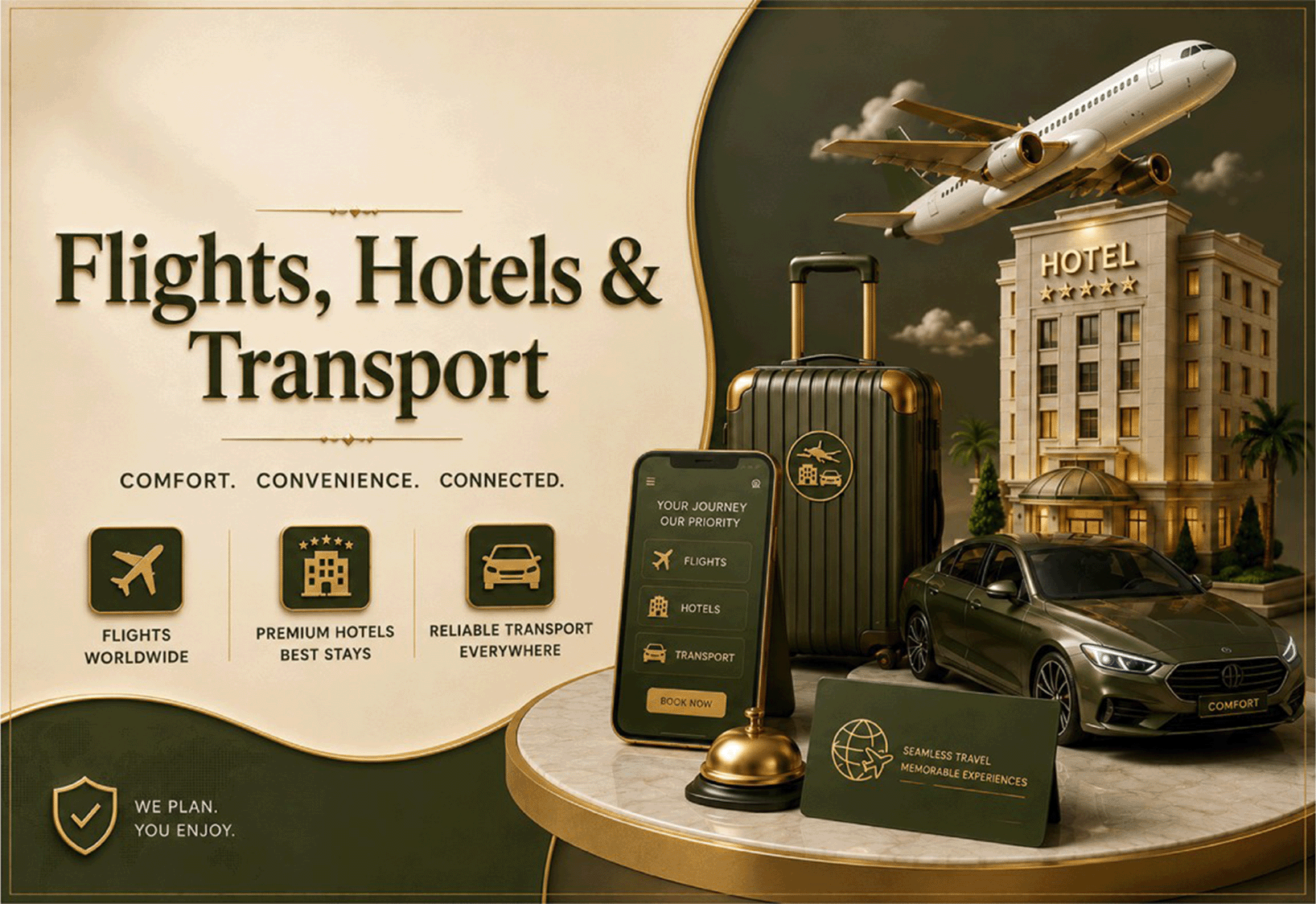 Flights, Hotels & Transport Services